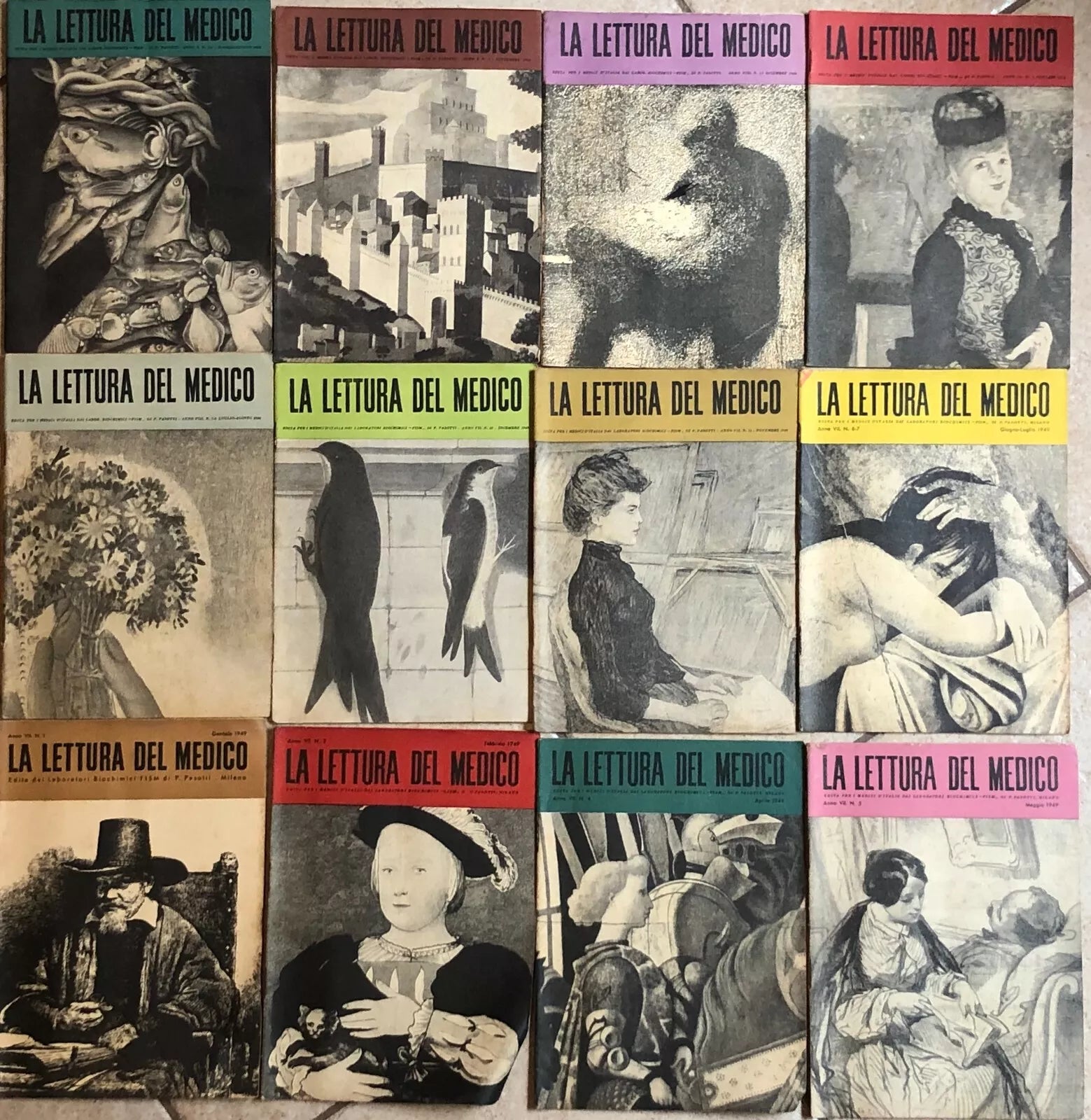 La lettura del medico 13 numeri di Aa.vv., 1949, Laboratori Biochimici Fism