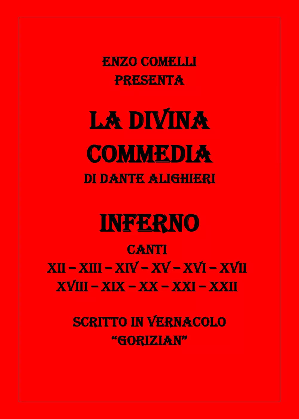 La Divina Commedia II di Enzo Comelli, 2021, Youcanprint