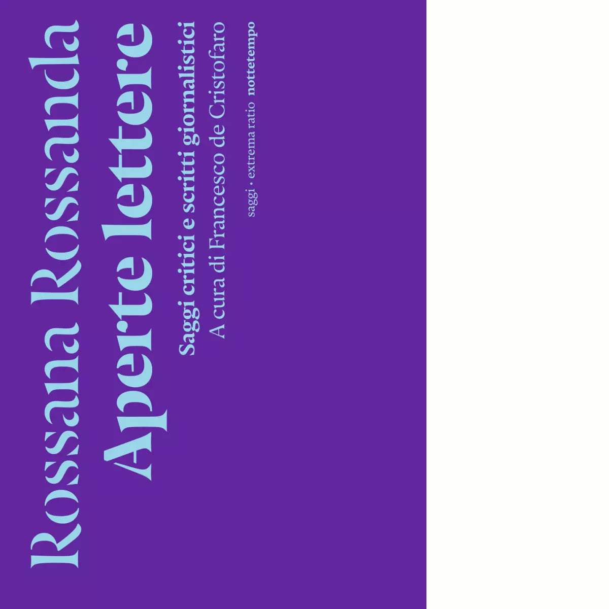 Aperte lettere Saggi critici e scritti giornalistici di Rossana Rossanda