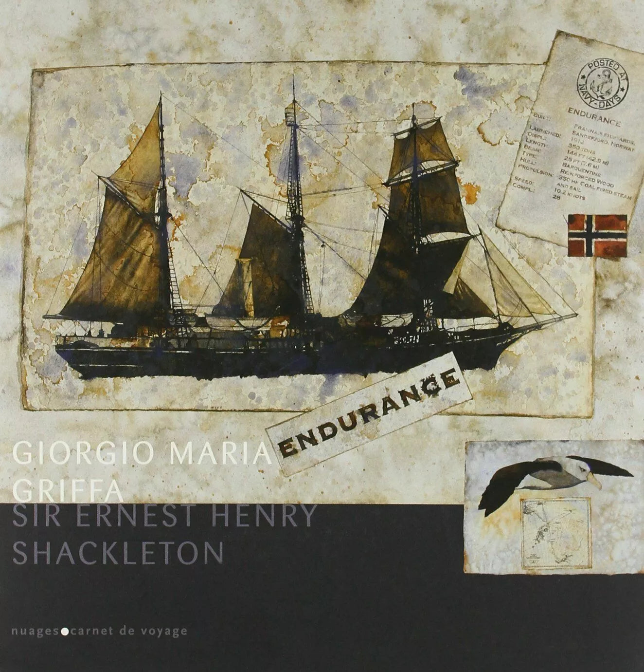 Sir Ernest Henry Shackleton di Giorgio M. Griffa, 2011, Nuages