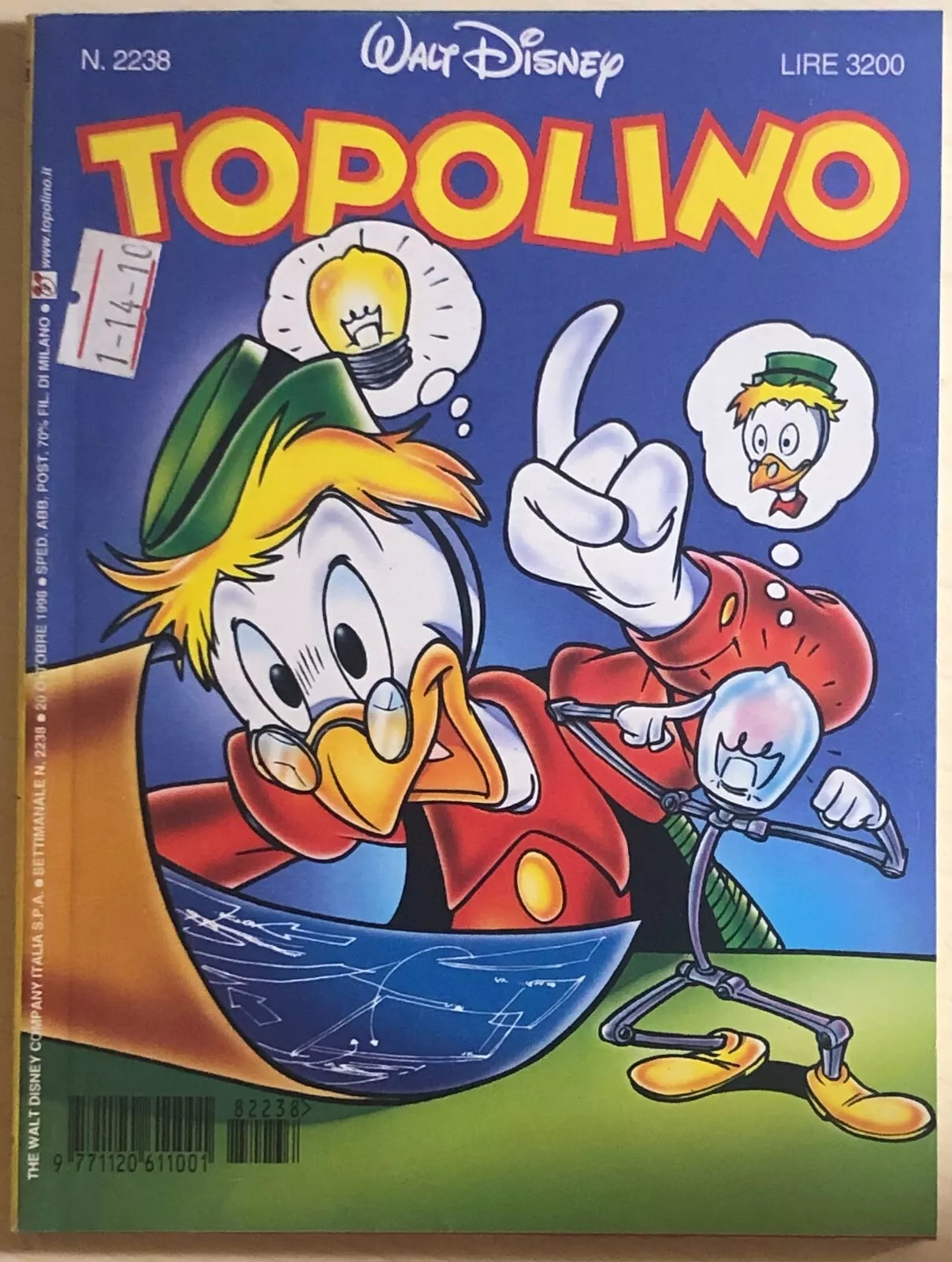 Topolino 2238 di Disney, 1998, Panini