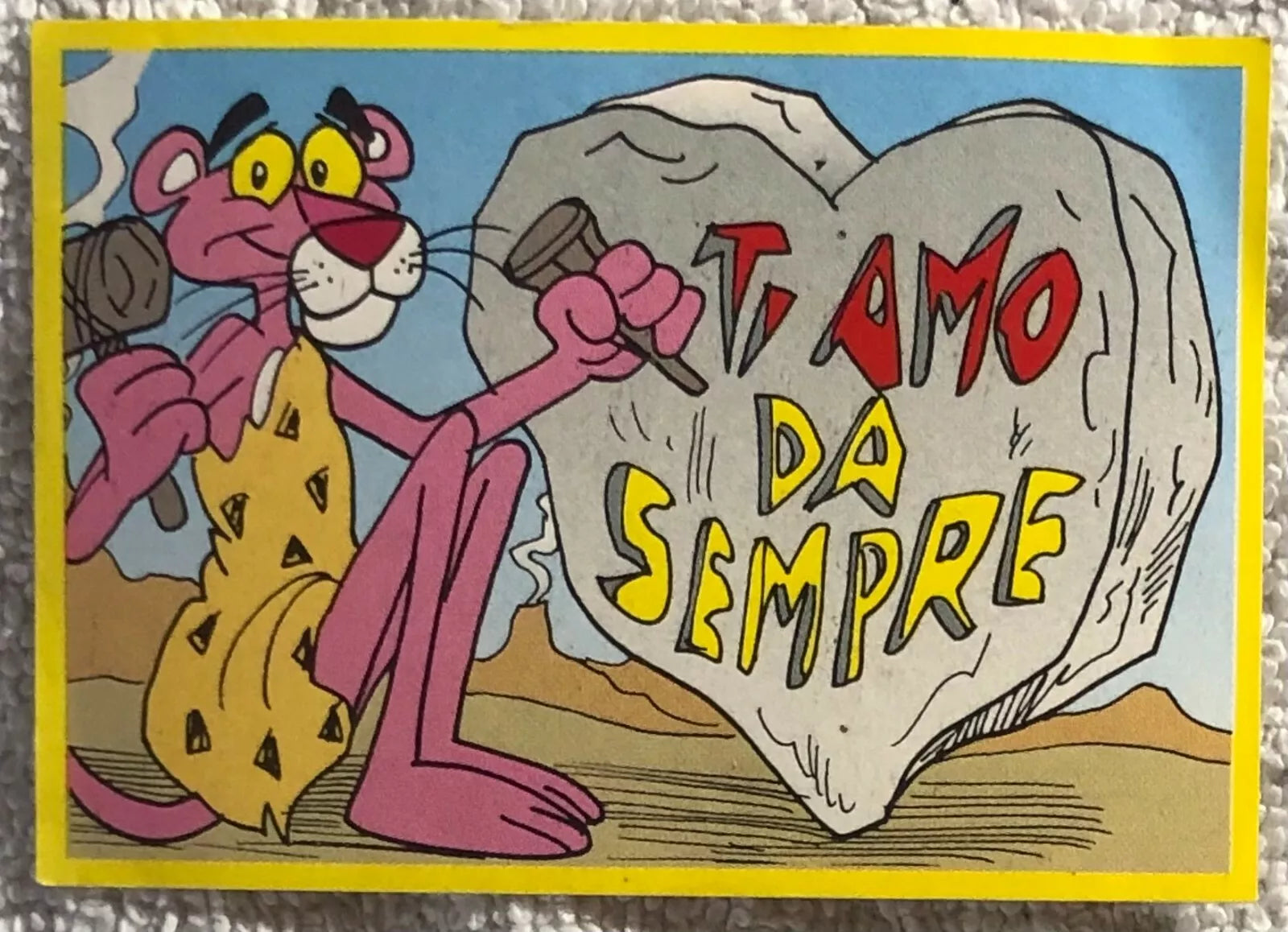 Figurina n. 1 Pantera Rosa RARA di Aa.vv., 1994, Mirish-geoffrey-d-f