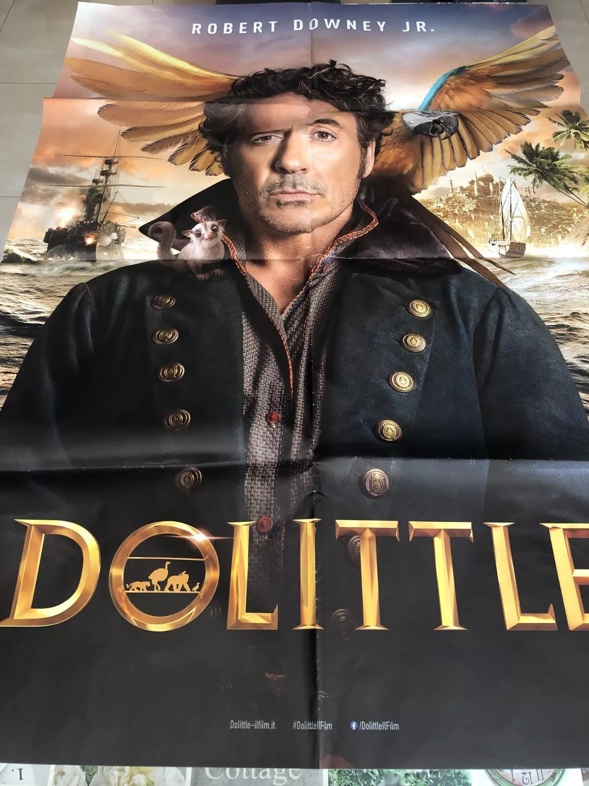 Poster locandina Dolittle 100x140 cm ORIGINALE da cinema 2020 di Stephen Gaghan
