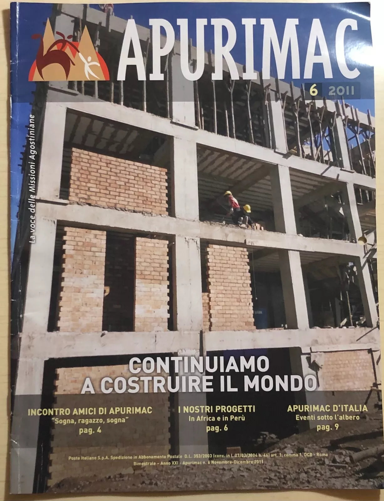 Apurimac n. 6 2011 di Aa.vv., 2011, Apurimac Onlus