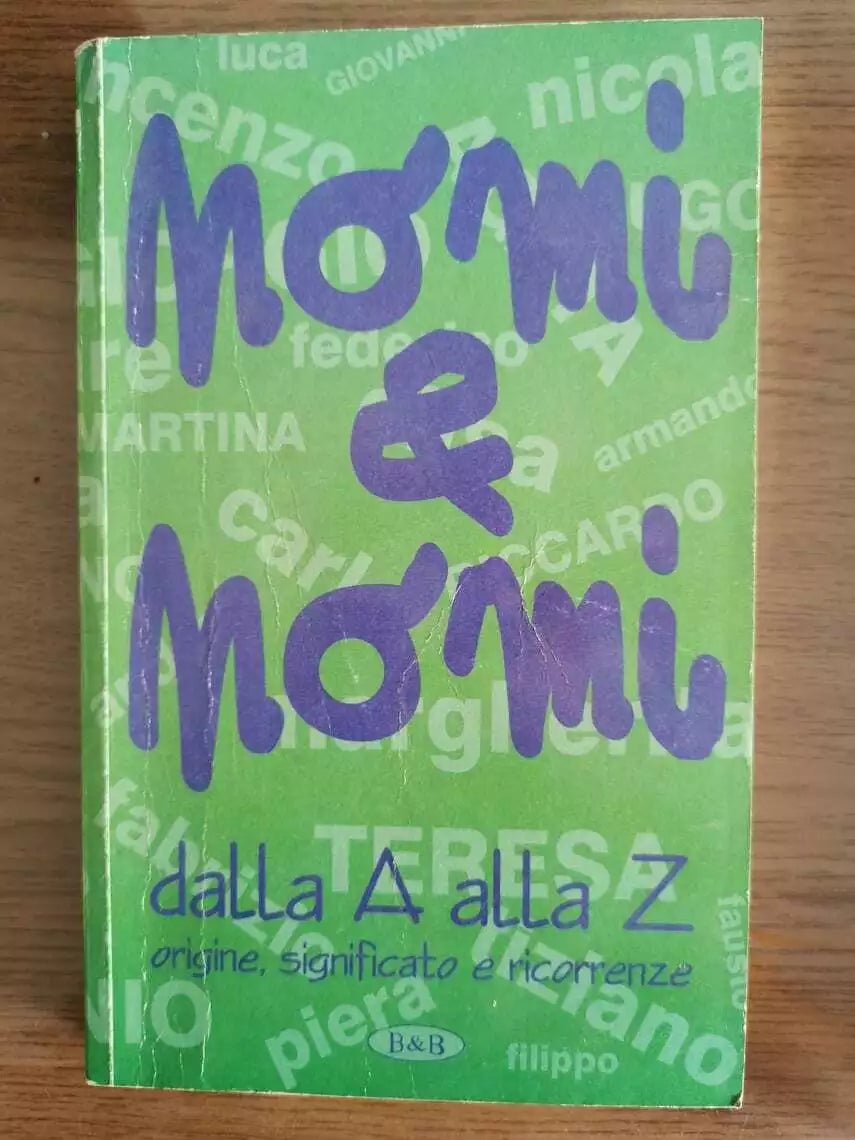 Nomi & nomi. Dalla A alla Z - AA. VV. - B&B - 1998 - AR