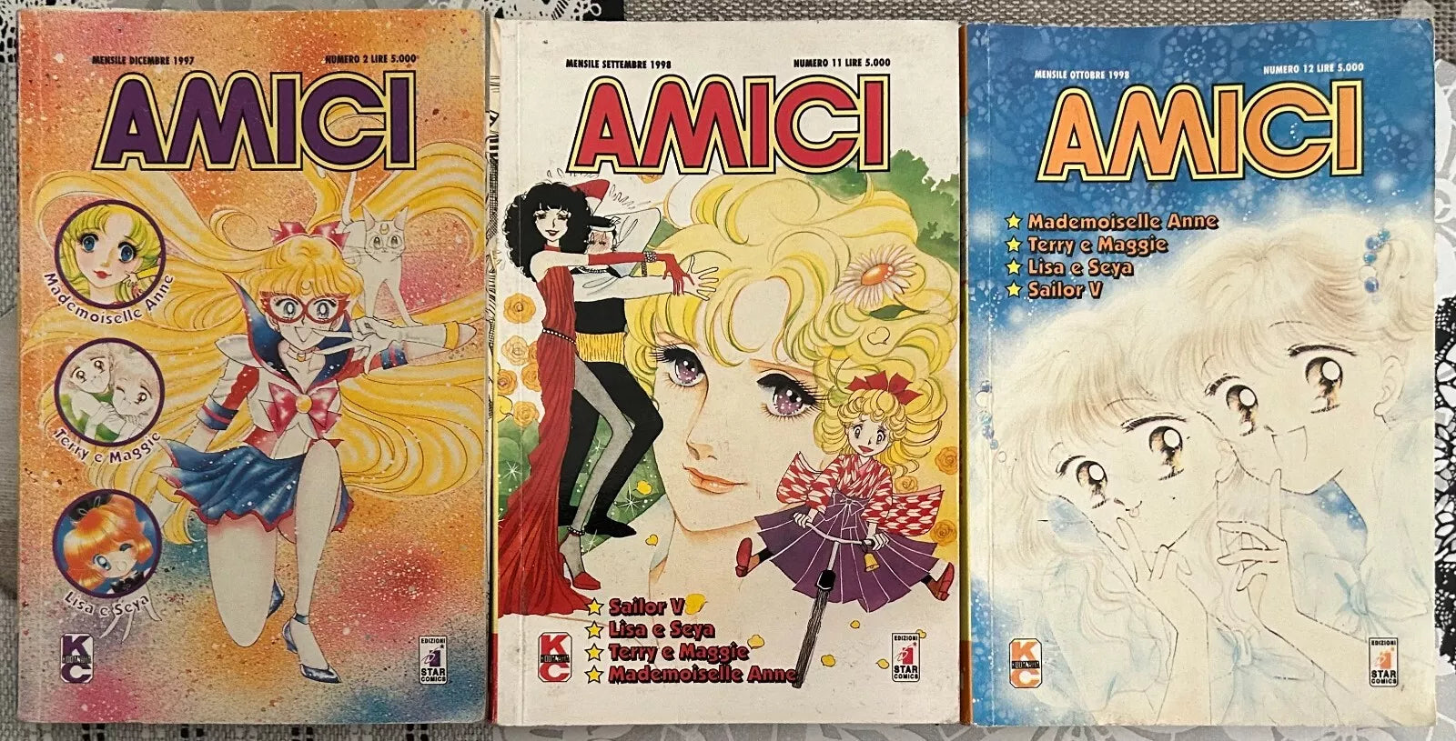 Lotto manga Amici 3 volumi 1998 2