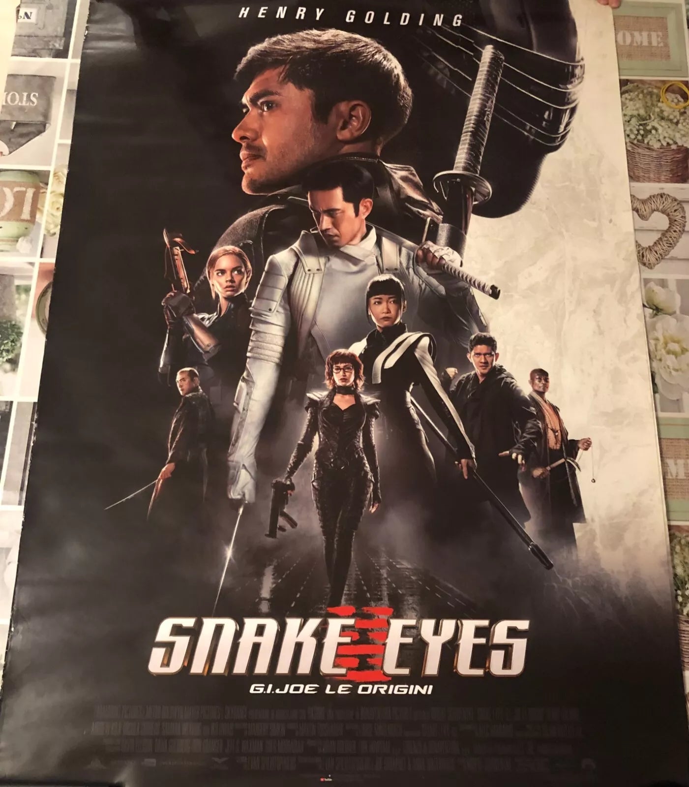 Poster locandina Snake Eyes 100x70 cm ORIGINALE da cinema 2021 di Robert Schwen