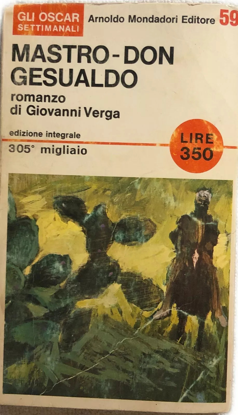 Mastro-Don Gesualdo di Giovanni Verga, 1966, Arnoldo Mondadori Editore