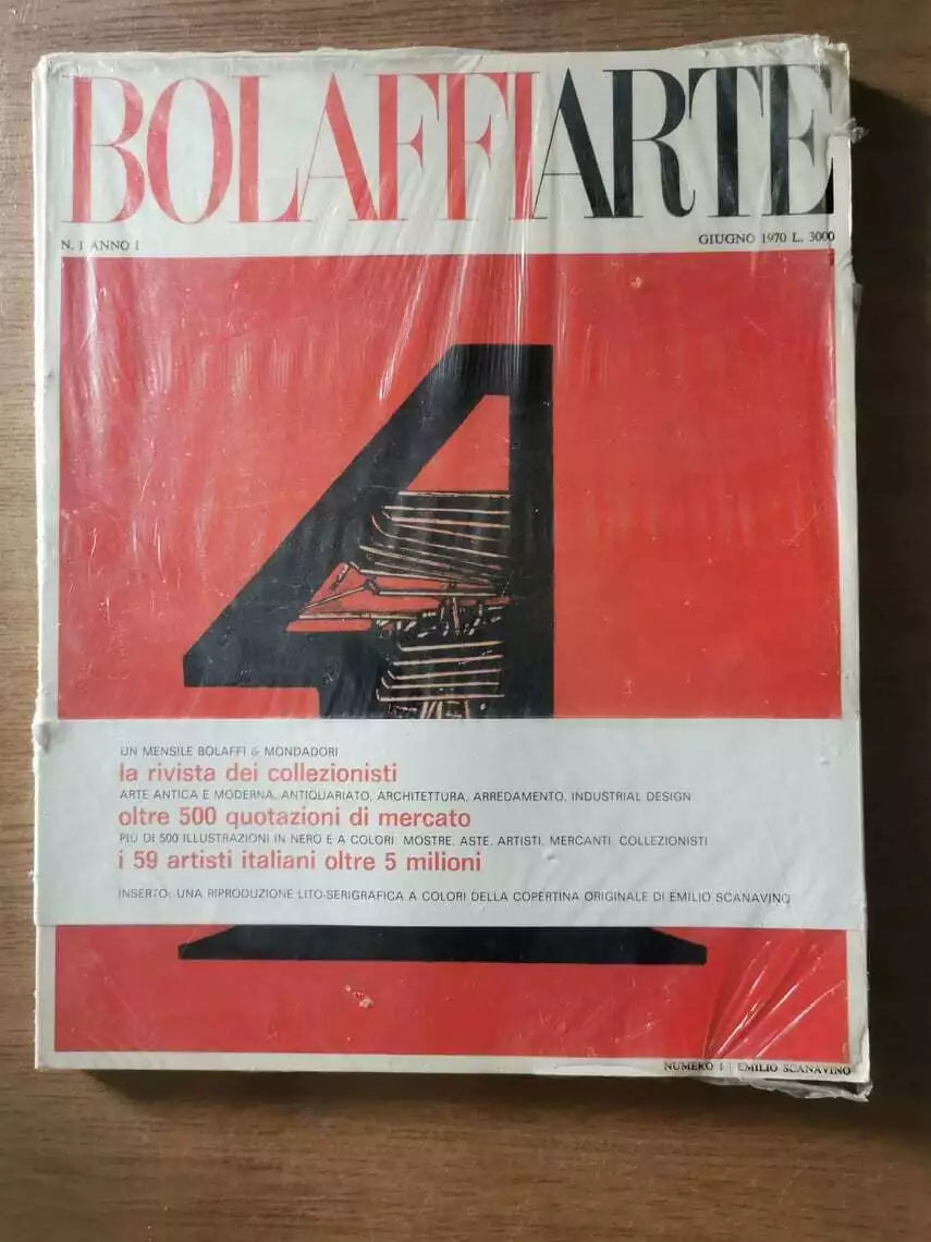 Bolaffi arte n.1 con litografia - Bolaffi & Mondadori editori - 1970 - AR