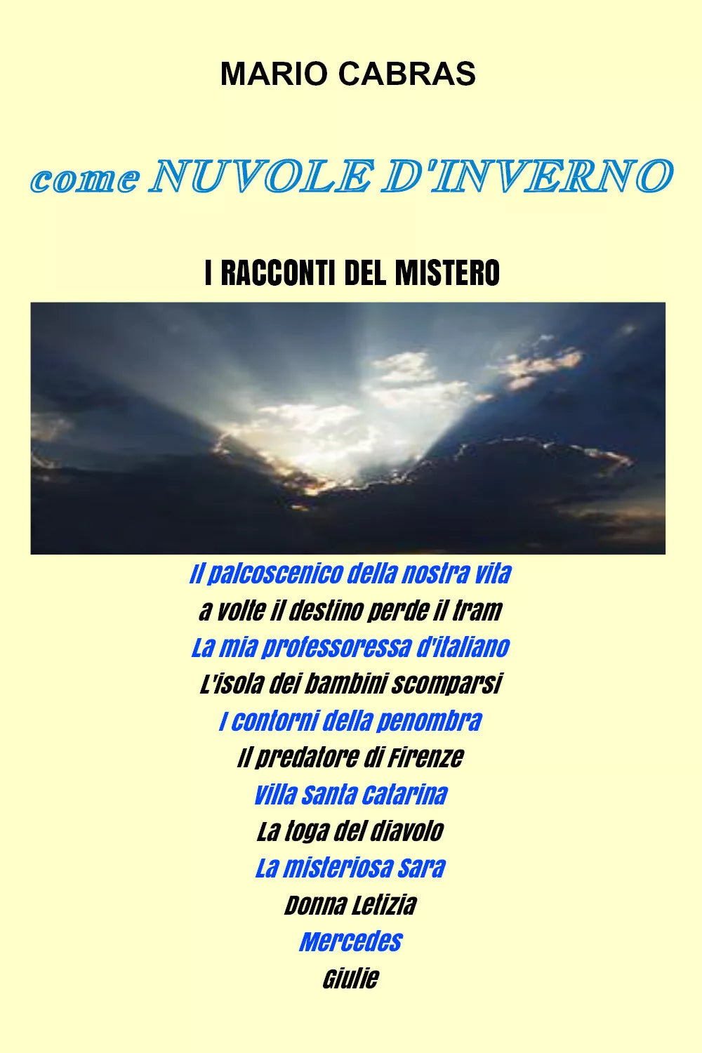 Come nuvole d’inverno di Mario Cabras, 2021, Youcanprint