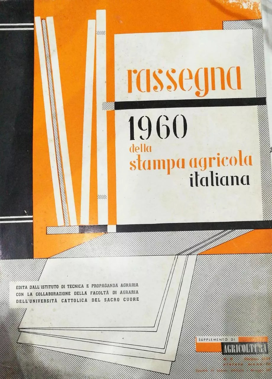 Rassegna 1960 della stampa agricola italiana - Aa.vv. - 1960 - Agricoltura - lo