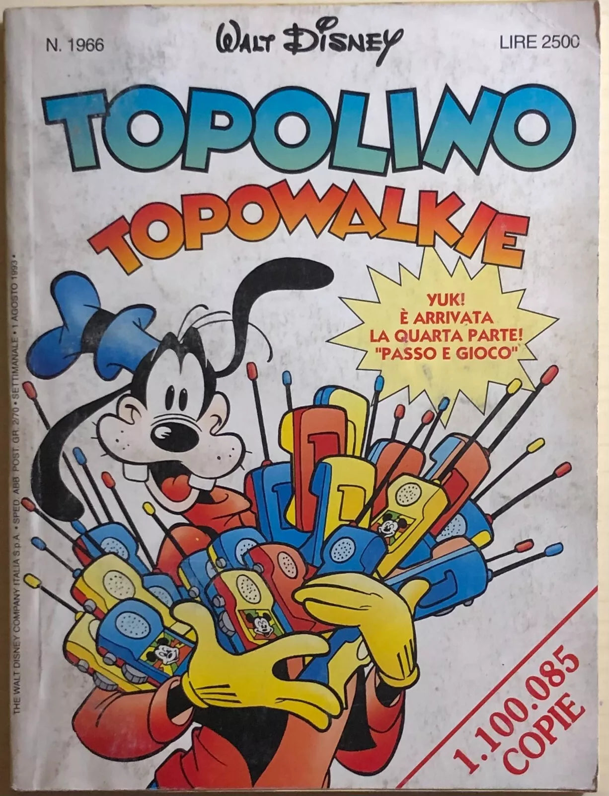 Topolino 1966 di Disney, 1993, Panini