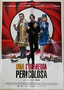 Poster locandina Una commedia pericolosa 100x70 ORIGINALE da cinema di Alessand