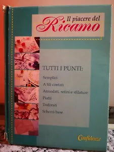 Il Piacere del ricamo , cofanetto con 8 libriccini di A.a.v.v, 2000, -F