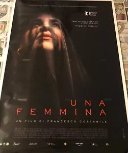 Poster locandina Una femmina 100x70 cm ORIGINALE da cinema 2022 di Francesco Co
