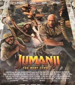 Poster locandina Jumanji 3 The next level 100x70 cm ORIGINALE da cinema 2019 di