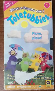 Teletubbies n°1 Piove,Piove! - DeAgostini Junior, 1996 - VHS - A