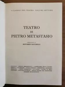 Teatro di Pietro Metastasio - AA. VV. - ERI - 1962 - AR