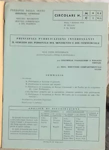 Principali pubblicazioni interessanti il servizio del personale del movimento e