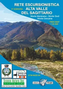 Carta rete escursionistica Alta Valle del Sagittario Monte Marsicano