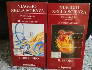 Il corpo umano 2 vhs - orecchio e cuore - la repubblica -F
