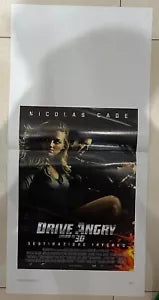 Poster locandina Drive Angry 3D 35x70 ORIGINALE da cinema di Patrick Lussier