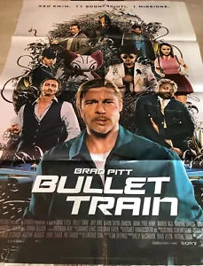 Poster locandina Bullet train 100x140 cm ORIGINALE da cinema 2022 di David Leitc