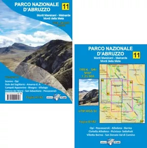 Carta escursionistica Parco Nazionale d Abruzzo Monti Marsicani