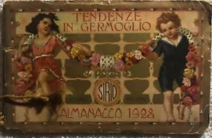 Calendarietto Tendenze in germoglio di Profumeria Sirio Milano, 1928, Milano B