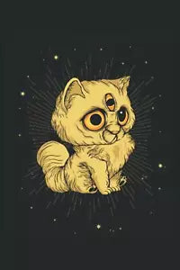 Gatto con 3 occhi: Quaderno con regali esoterici magici occhi di gatto occulto a