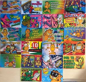 Lotto 22 schede Garfield Mostri Omaggi Kinder di Aa.vv., Ferrero