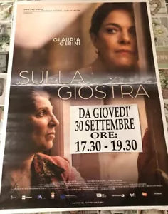 Poster locandina Sulla giostra 100x70 cm ORIGINALE da cinema 2021 CON DIFETTO