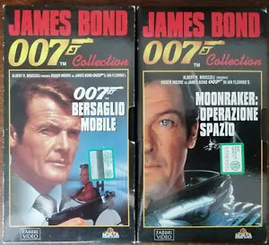 007 collection: Bersaglio Mobile; Moonraker: operazione spazio - J. Bond - VHS-A