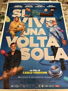 Poster locandina Si vive una volta sola 100x70 cm ORIGINALE da cinema 2021 di Ca