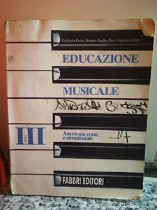 Educazione Musicale Tomo III - Antologia corale e strumentale 1970 Fabbri -F