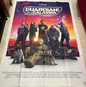 Poster locandina Guardiani della Galassia Vol 3 140x200 in due pezzi ORIGINALE