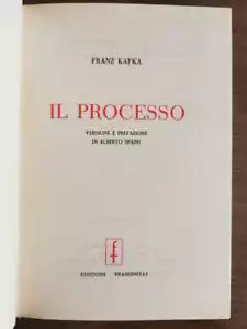 Il processo - F. Kafka - Frassinelli - 1968 - AR