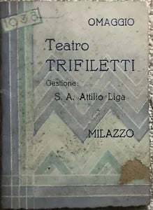 Calendario del cinema Trefiletti di Teatro Trefiletti, 1938, Tip. Propaganda M