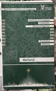 Mappa di Milano in tedesco Mailand Tourismus in Mailand und Umgebung di Provinc