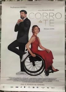 Poster locandina Corro da te 45x32 cm ORIGINALE da cinema 2022 di Riccardo Milan
