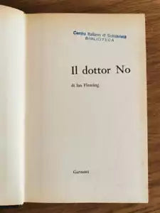 Il dottor No - I. Fleming - Garzanti - 1958 - AR