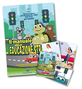 IL MANUALE DELL EDUCAZIONE STRADALE ALBUM PER BAMBINI CON RACCOLTA COMPLETA DI F
