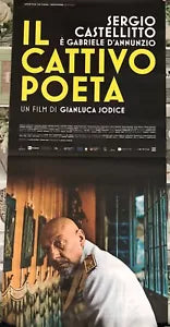 Poster locandina Il cattivo poeta 33x70 cm ORIGINALE da cinema 2020 di Gianluca