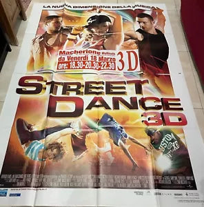 Poster locandina StreetDance 3D 140x200 in due pezzi ORIGINALE da cinema di Max