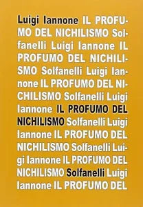 Il profumo del nichilismo viaggio non