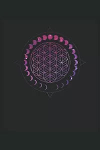 Mandala Delle Fasi Lunari: Fiore della Geometria Geometria Regali Notebook Foder