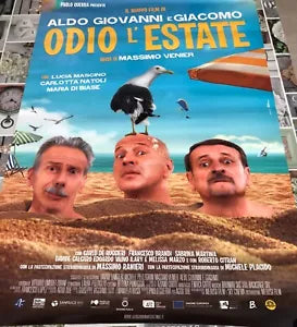 Poster locandina Odio l estate 100x70 cm ORIGINALE da cinema 2020 di Massimo Ven