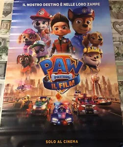 Poster locandina Paw Patrol Il film 100x70 cm ORIGINALE da cinema 2021 di Cal