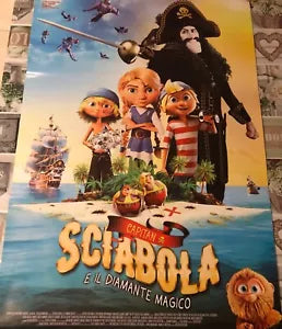 Poster locandina Capitan Sciabola e il diamante magico 100x70 cm ORIGINALE da ci