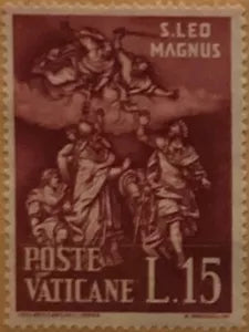 Francobolli Stamps S Leo Magnus Poste Vaticane Lire 15